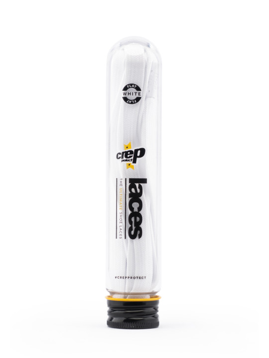 Crep Protect Laces White Flat
