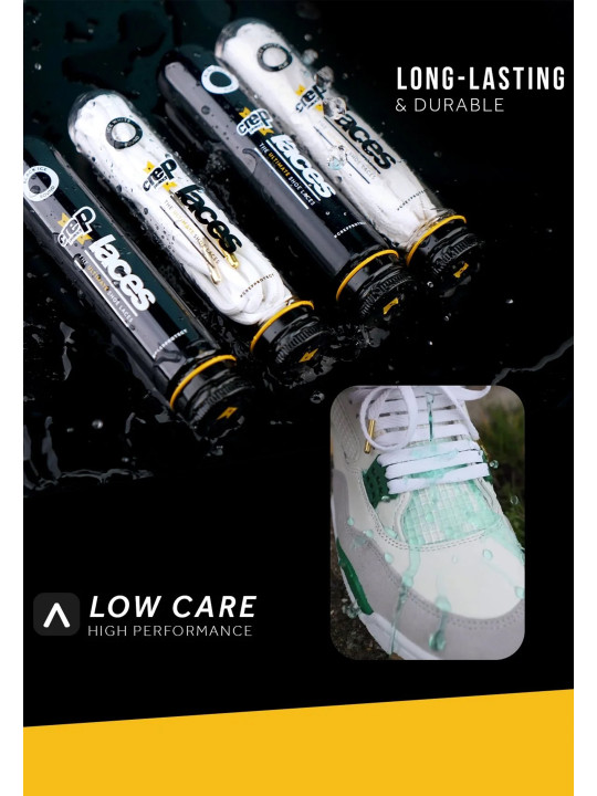 Crep Protect Laces White Round